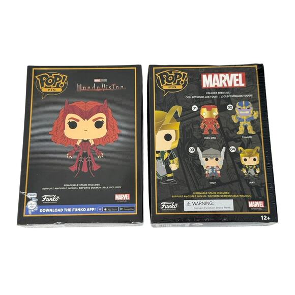 FUNKO POP! Scarlet Witch Wanda Vision Loki Marvel Enamel Pins SE NEW SEALED - Picture 3 of 8